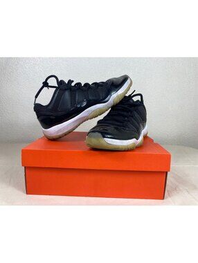 Air Jordan 11 Retro Low 72-10 Black Gym Red Men's Size 11